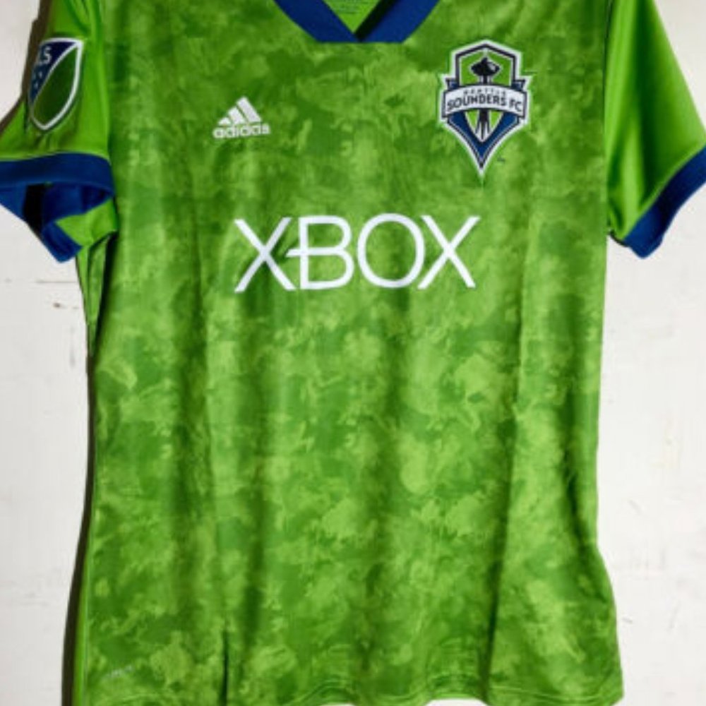 Adidas MLS SEATTLE SOUNDERS Green Women's soccer JERSEY All Sizes S-XL New ! - Picture 3 of 3